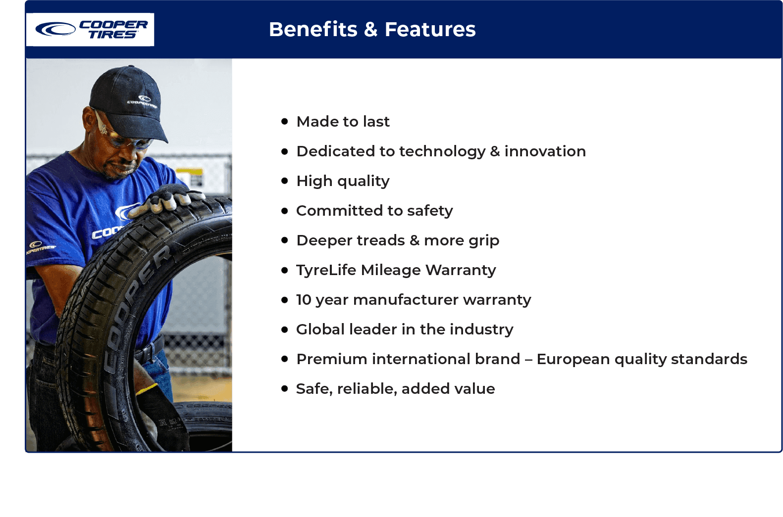 benefits and features